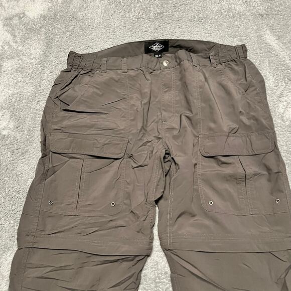 Hammer & Nail Cargo Pants Mens XXL 30 (41x29) Hiking Convertible Fishing Gray - Picture 2 of 11